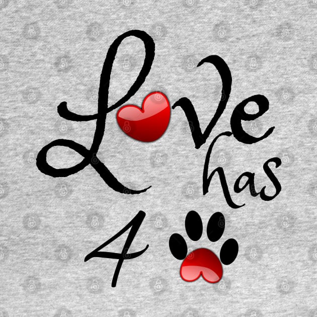 Love has Four Paws by tribbledesign